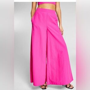 INC International Concepts Pink Jeannie Mai X Wide-Leg Pants